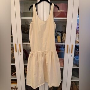 NWT ZARA drop waist poplin midi dress size medium